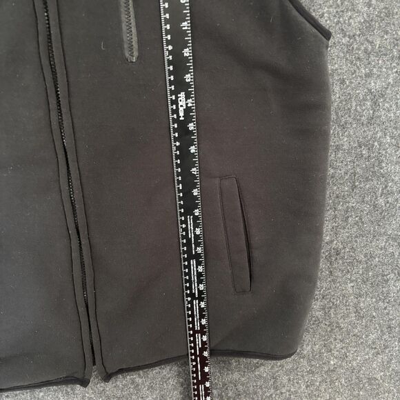 Duke by Haband Vest Men's Large Black Sherpa Lined Full Zip Fleece Chest Zip - Picture 4 of 7